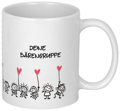 Abschiedsgeschenk Erzieherin Geschenk Tasse personalisiert mit Namen Spruch Geschenkidee Abschied Kindergarten Kita Erzieher