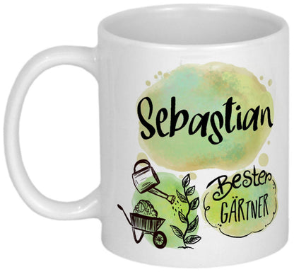 Dankeschön für Gärtner Geschenk Gärtnerin Geschenkideen personalisierte Tasse mit Namen Danksagung Weihnachtsgeschenk Geburtstagsgeschenk