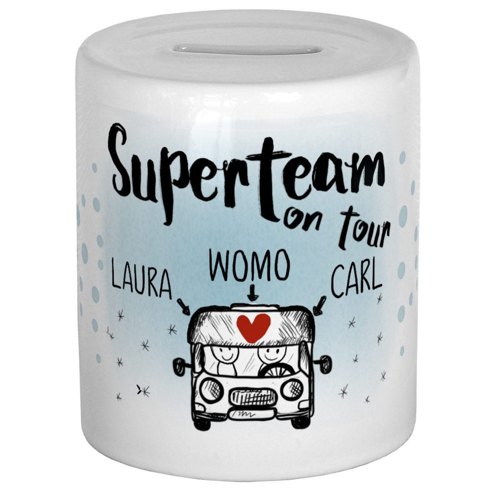 Personalisierte Camping Geschenke für Camper Tasse Emaillebecher Bierkrug Spardose Geburtstag Geschenkideen Wohnmobil Weihnachten