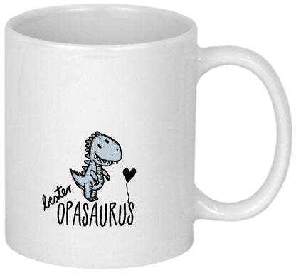 Lustige Geschenke für Opa Tasse mit Namen von Enkeln Geburtstagsgeschenk Weihnachtsgeschenk Geschenkideen personalisiert Becher mit Dino