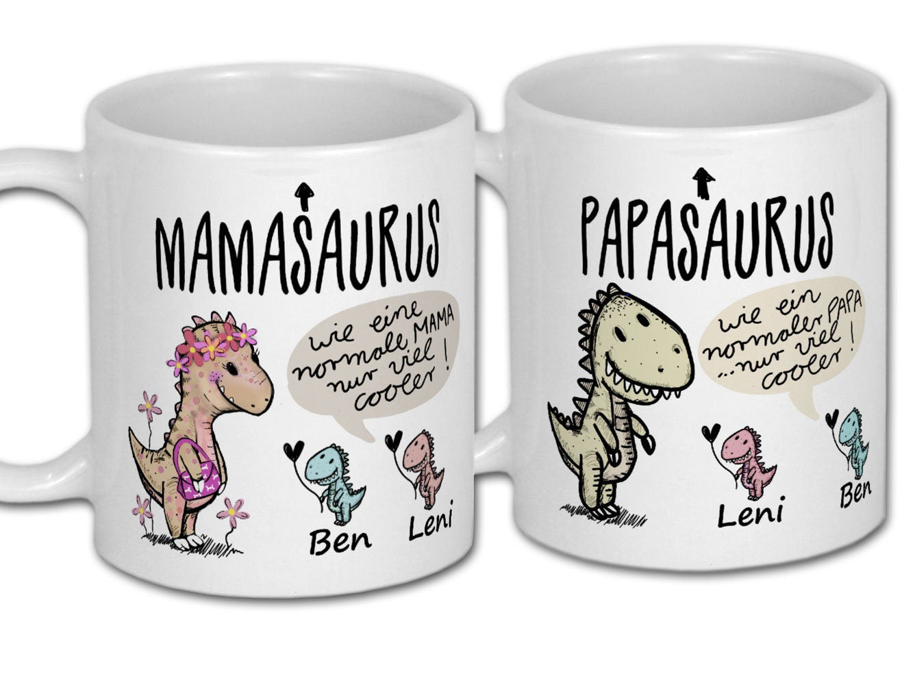 Geschenke für Mama Tasse & Kindern Geburtstagsgeschenk Mutter Weihnachtsgeschenk Geschenkideen Muttertagsgeschenke personalisiert MAMASAURUS