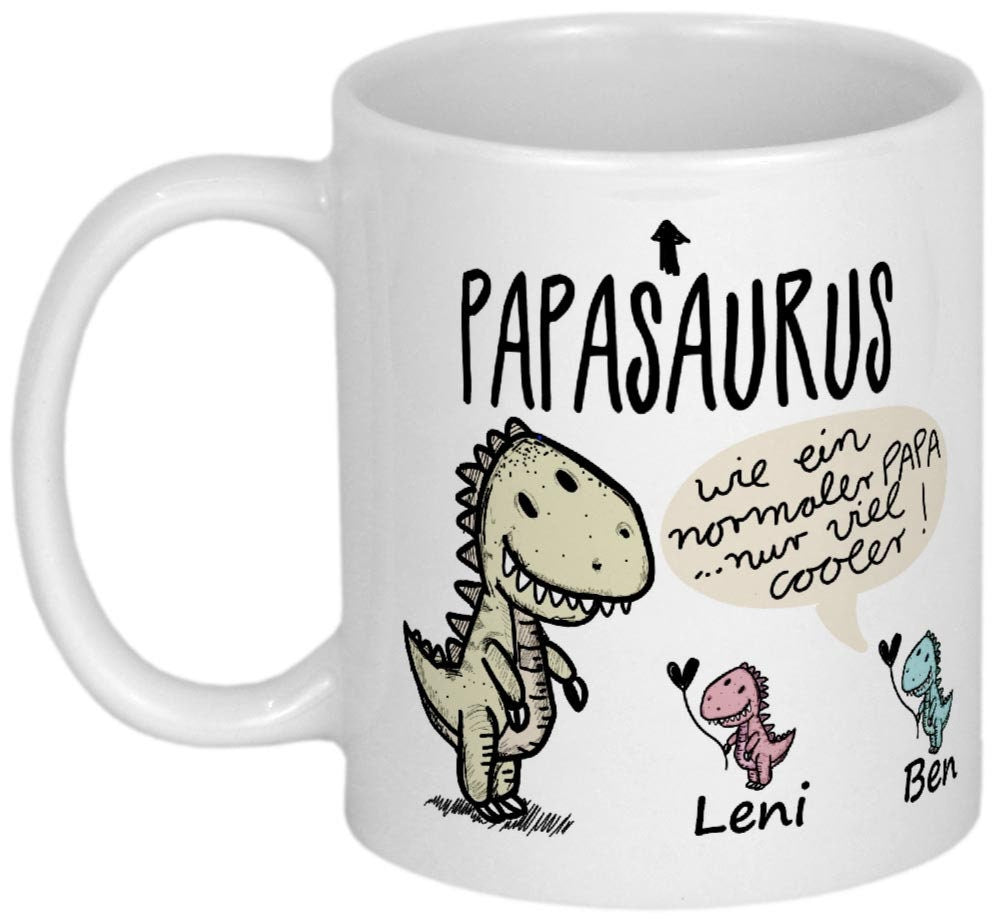 Geschenke für Mama Tasse & Kindern Geburtstagsgeschenk Mutter Weihnachtsgeschenk Geschenkideen Muttertagsgeschenke personalisiert MAMASAURUS