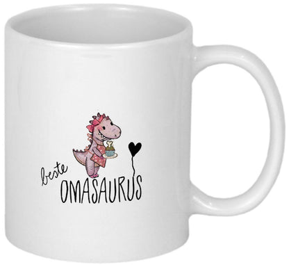 Lustige Geschenke für Opa Tasse mit Namen von Enkeln Geburtstagsgeschenk Weihnachtsgeschenk Geschenkideen personalisiert Becher mit Dino