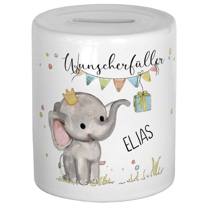 Spardose personalisiert, Spardose Kind, Spardose Baby, Taufe Geschenk Geburt, Wunscherfüller Geldgeschenk, Kinderspardose, Taufgeschenk