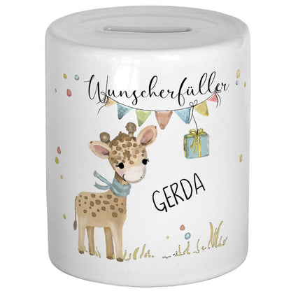 Spardose personalisiert, Spardose Kind, Spardose Baby, Taufe Geschenk Geburt, Wunscherfüller Geldgeschenk, Kinderspardose, Taufgeschenk