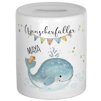 Spardose personalisiert, Spardose Kind, Spardose Baby, Taufe Geschenk Geburt, Wunscherfüller Geldgeschenk, Kinderspardose, Taufgeschenk