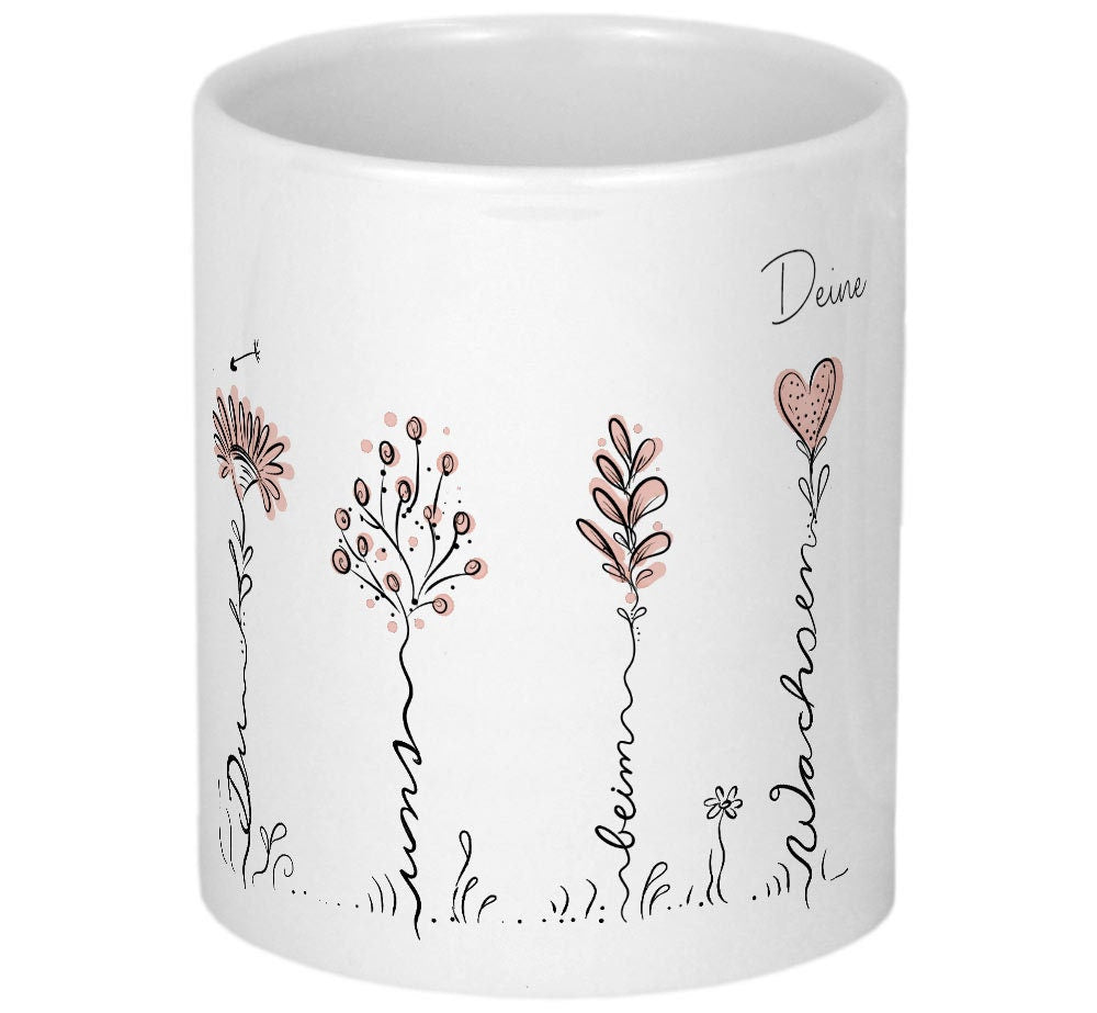 Abschied Kindergarten Abschiedsgeschenk Erzieherin Geschenk Tasse mit Namen Dankeschön Kita Tagesmutter Geschenkidee Erzieher Blumen