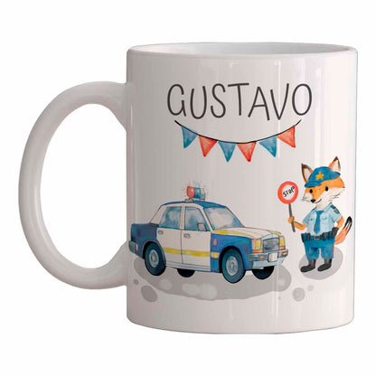 Kinder Tasse Personalisiert - Kindertasse Feuerwehr, Bagger usw. als Geburtstagsgeschenk, Kinderbecher Kita, Kindergarten Kinder Geschenk