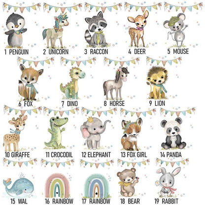 Emaille Tasse Personalisiert - Kindertasse Reh, Dino, Einhorn - als Geburtstagsgeschenk, Weihnachtstasse, Kita, Kindergarten Kinder Geschenk