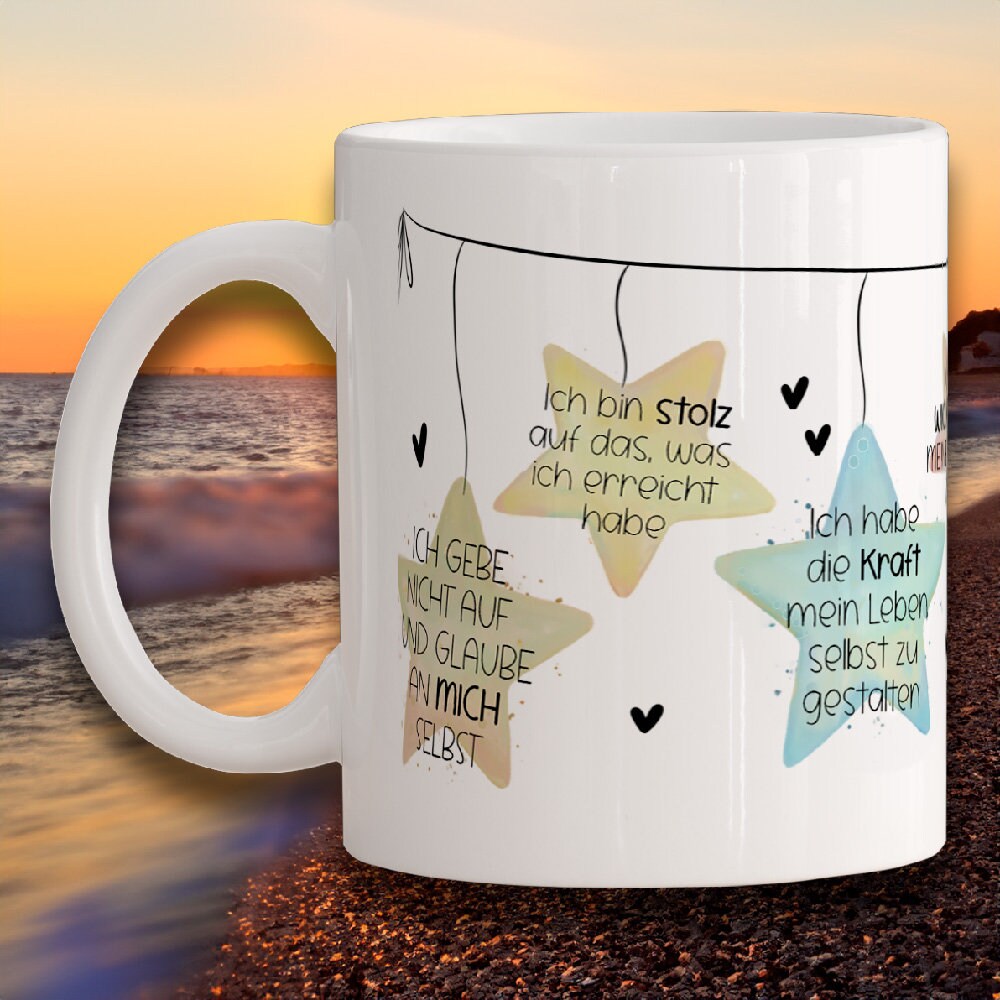 Motivations Tasse Geschenk – Mit Affirmation und Spruch, perfekt als positive Geschenkidee, als Geburtstagsgeschenk u. Weihnachtsgeschenke