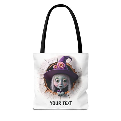 Stofftasche, personalisierte Tasche, Stoffbeutel als Geburtstags- und Weihnachtsgeschenk zu Weihnachten, Halloween, Geburtstag Fasching Hexe