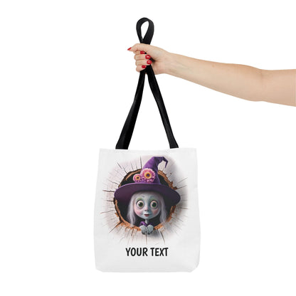 Stofftasche, personalisierte Tasche, Stoffbeutel als Geburtstags- und Weihnachtsgeschenk zu Weihnachten, Halloween, Geburtstag Fasching Hexe