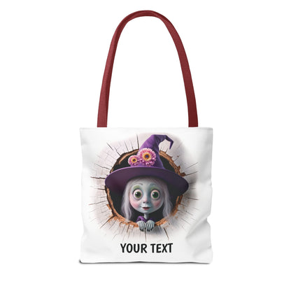Stofftasche, personalisierte Tasche, Stoffbeutel als Geburtstags- und Weihnachtsgeschenk zu Weihnachten, Halloween, Geburtstag Fasching Hexe
