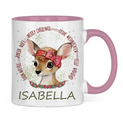 Weihnachtstasse personalisiert, Weihnachten Geschenk, Geschenkidee Nikolaus für Kinder, Tasse mit Namen, Adventskalender Kleinigkeiten, Dino