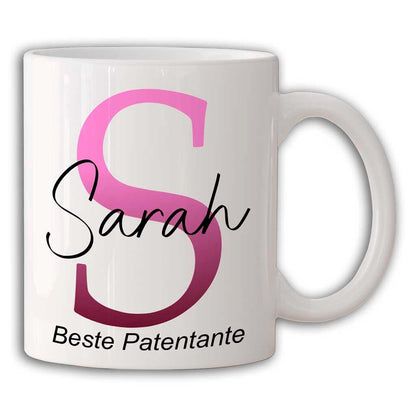 Tasse personalisiert mit Buchstaben & Namen und Spruch – Geschenk, Geschenkidee, Weihnachtsgeschenke , Geburtstagsgeschenk, Ombre Monogramm