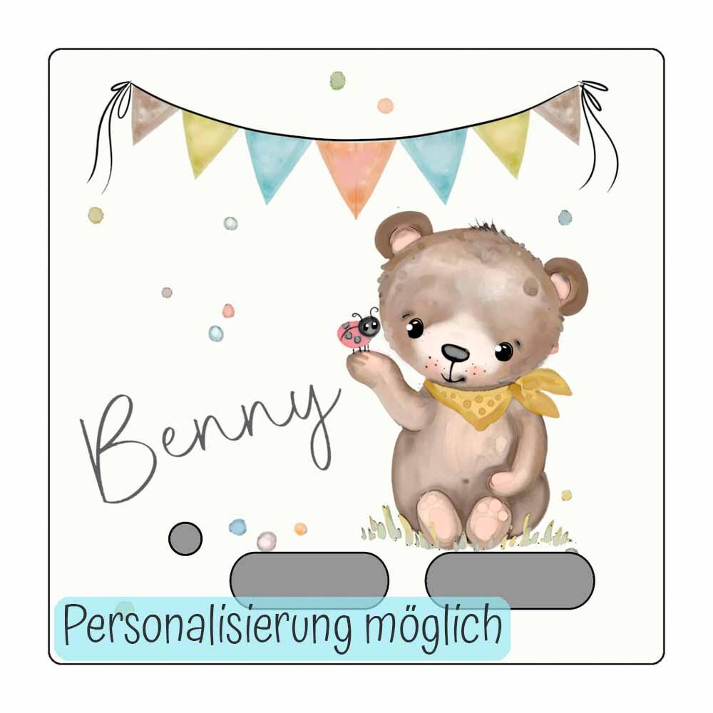 Personalisierte Toniebox Folie - Schutzfolie, Zubehör für Tonies Schutz, Kindergeschenke, Geburtstagsgeschenk, Geschenk Weihnachten, Bär oder Teddy