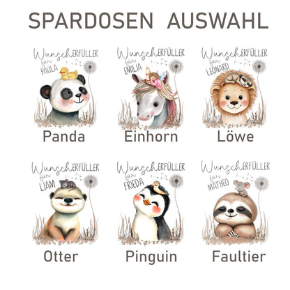 Spardose personalisiert - Geldgeschenk verpacken, Kinderspardose für Kinder zum Geburtstag, Taufe, Geburt, Weihnachten, Baby Geld Geschenk