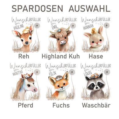 Spardose personalisiert - Geldgeschenk verpacken, Kinderspardose für Kinder zum Geburtstag, Taufe, Geburt, Weihnachten, Baby Geld Geschenk