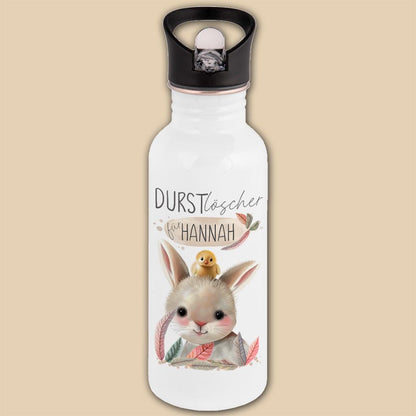 Edelstahl Trinkflasche mit Namen personalisiert, Kindergeschenke Idee für Schulanfang, Kindergarten Flasche, Einschulung, Schulkind Geschenk