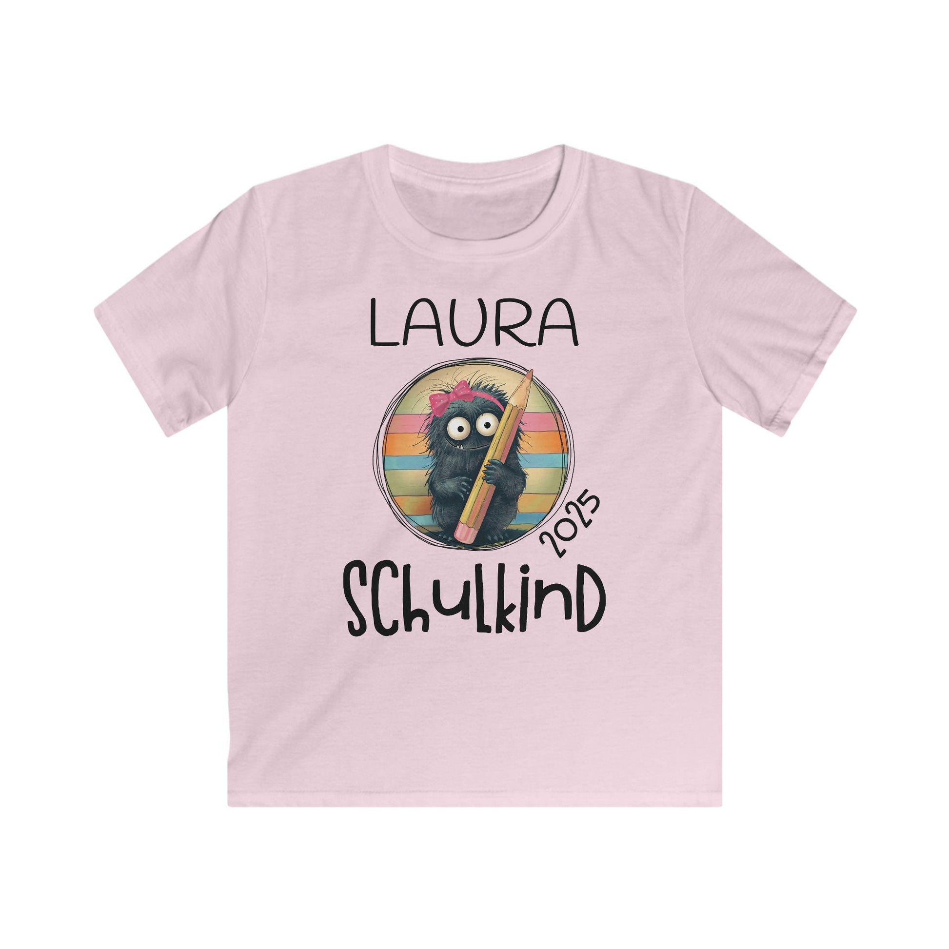 Personalisiertes Schulkind-Tshirt | Einzigartiges Geschenk für Schultüte & Einschulung | Schulanfang, Monster Motiv für Jungen und Mädchen