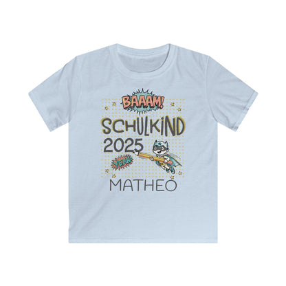Personalisiertes Einschulungs-Shirt | Für coole Mädchen & Jungen | Stolzes Schulkind-Outfit in Baumwolle für kleine Superhelden