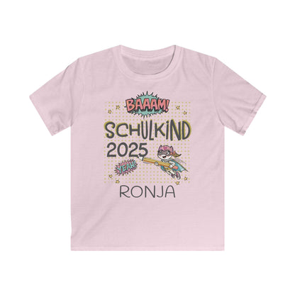 Personalisiertes Einschulungs-Shirt | Für coole Mädchen & Jungen | Stolzes Schulkind-Outfit in Baumwolle für kleine Superhelden