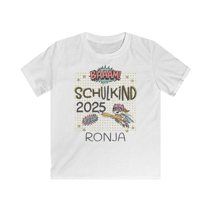 Personalisiertes Einschulungs-Shirt | Für coole Mädchen & Jungen | Stolzes Schulkind-Outfit in Baumwolle für kleine Superhelden