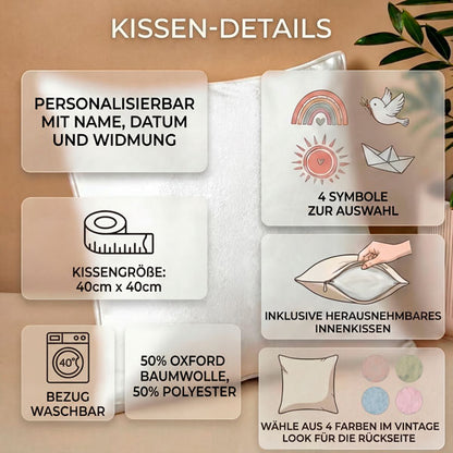 Personalisiertes Kissen zur Erstkommunion "Maritim"