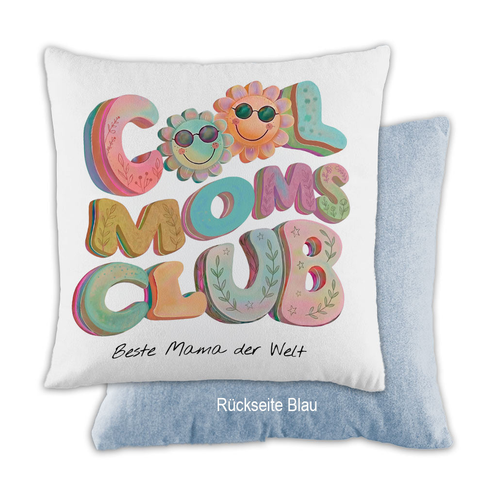 Personalisierbares Kissen "Cool Moms Club" (inkl. Füllung)