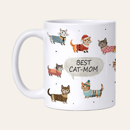 Tasse personalisiert mit Katzen & Wunschtext