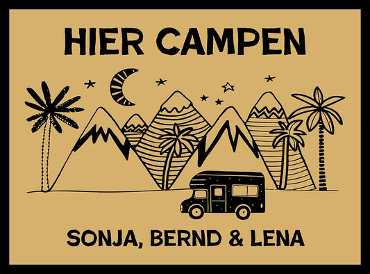 Rutschfeste und waschbare Schuhmatte als Geschenk für Camper