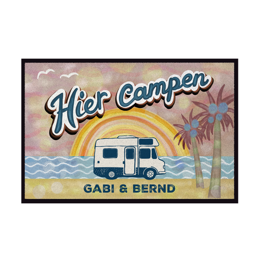Rutschfeste und waschbare Schuhmatte als Geschenk für Camper.