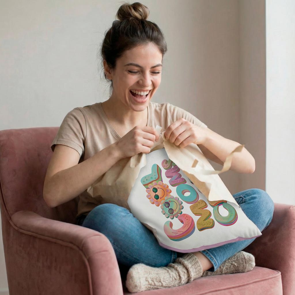 Personalisierbares Kissen "Cool Moms Club" (inkl. Füllung)
