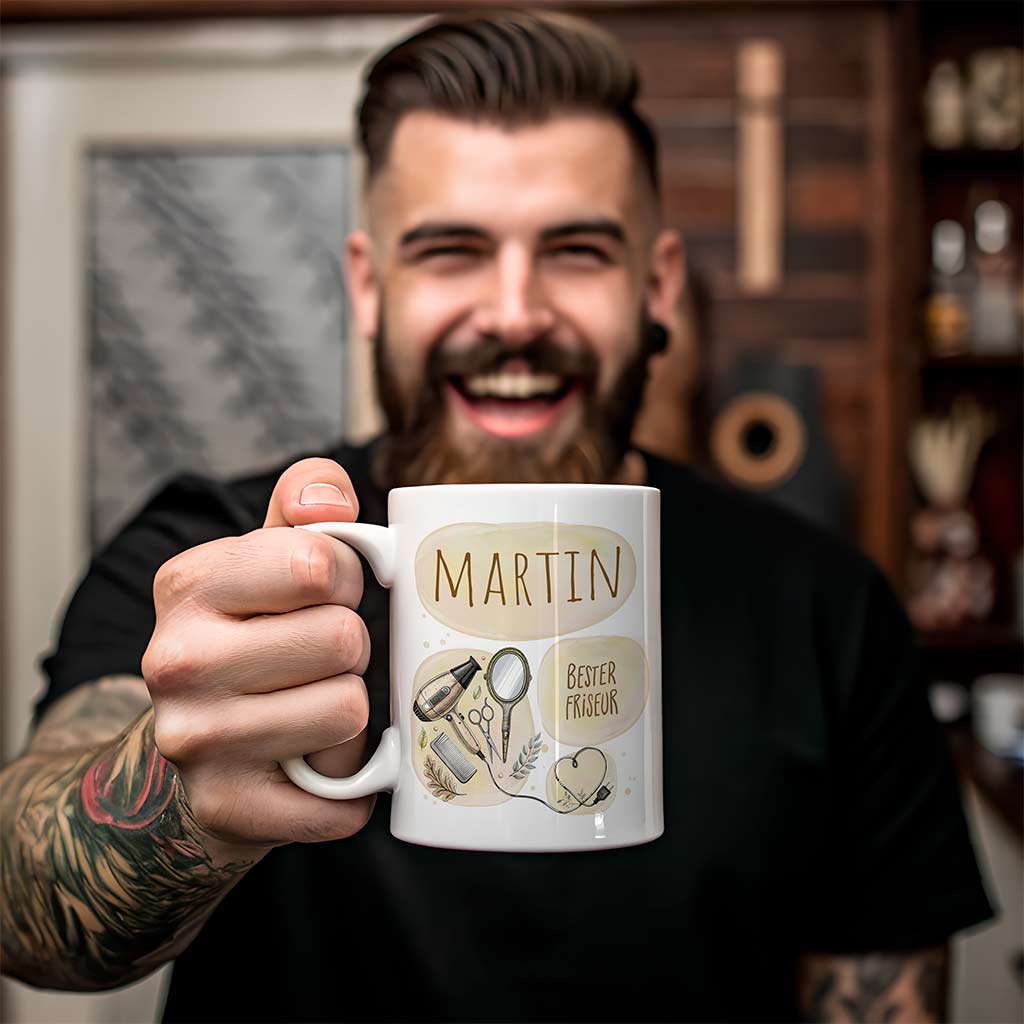 Die "Beste..." Tasse | Personalisiert für Friseurin, Kosmetikerin, Nageldesignerin