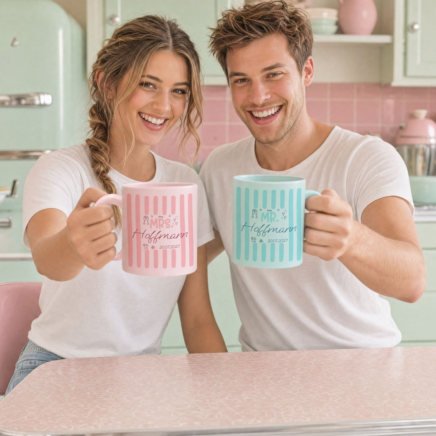 Mr & Mrs Tassenset beim gemeinsamen Frühstück