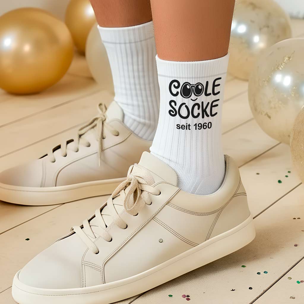 Die "Coole Socke Ltd. Ed." – Personalisierte Jahrgangs-Socken