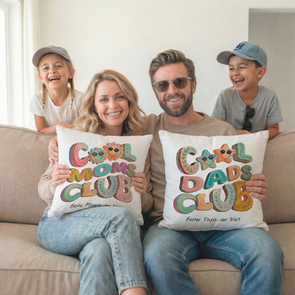 Personalisierbares Kissen "Cool Moms Club" (inkl. Füllung)