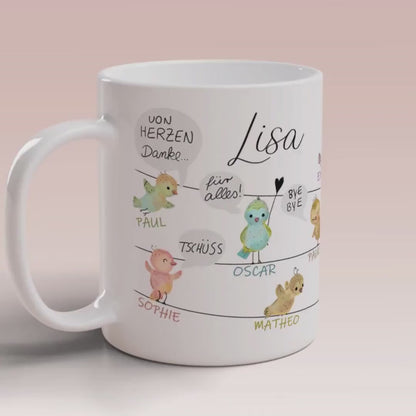 Erzieher Geschenk Abschiedsgeschenk Erzieherin Tagesmutter Abschied Kita Tasse mit Spruch von Herzen Danke sagen Lehrerin Lehrer Dankeschön