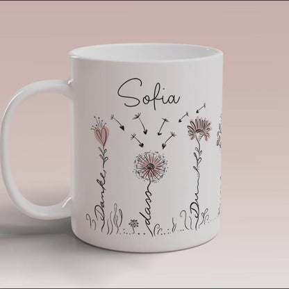 Abschied Kindergarten Abschiedsgeschenk Erzieherin Geschenk Tasse mit Namen Dankeschön Kita Tagesmutter Geschenkidee Erzieher Blumen