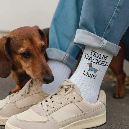 Die "Team Dackel" Retro-Tennissocken | Lustiges Geschenk