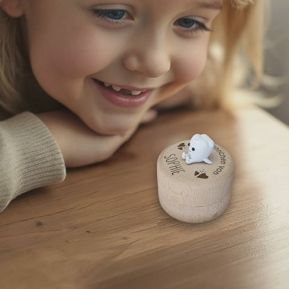 Die personalisierte "Milch-Zahn-Schatzkiste" aus Holz