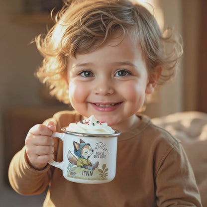 Der persönliche "Best Friend" Becher aus Emaille für Kinder