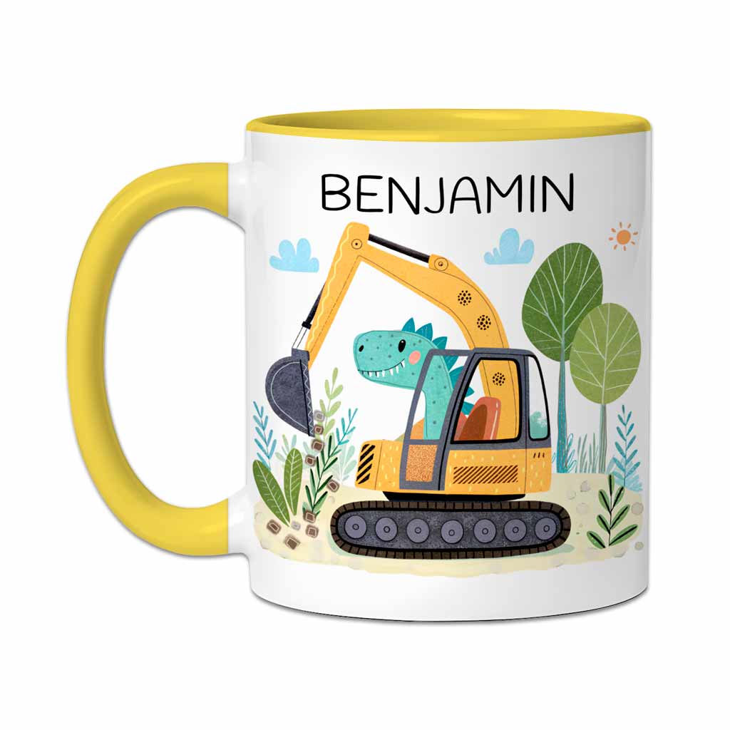 Die personalisierte Fahrzeug-Tasse für kleine Helden