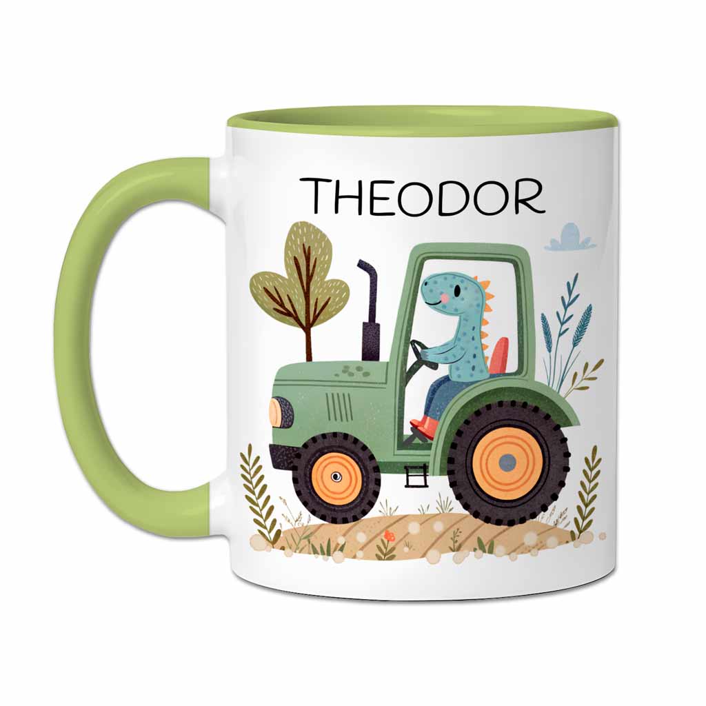 Die personalisierte Fahrzeug-Tasse für kleine Helden