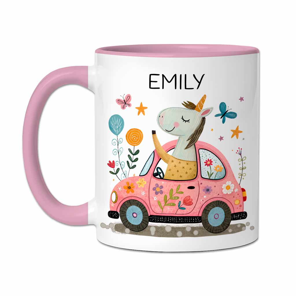Die personalisierte Fahrzeug-Tasse für kleine Helden