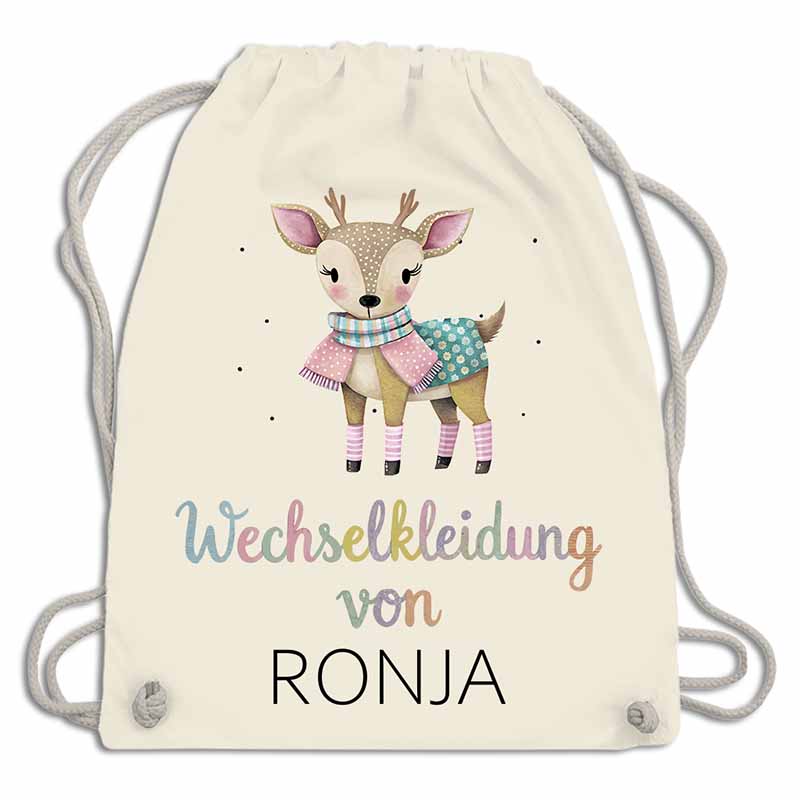 Personalisierter Wechselkleidungsbeutel für die Kita (18 Retro-Motive)