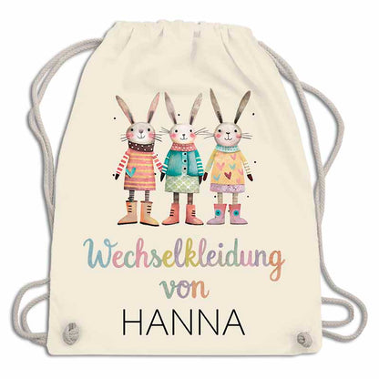 Personalisierter Wechselkleidungsbeutel für die Kita (18 Retro-Motive)