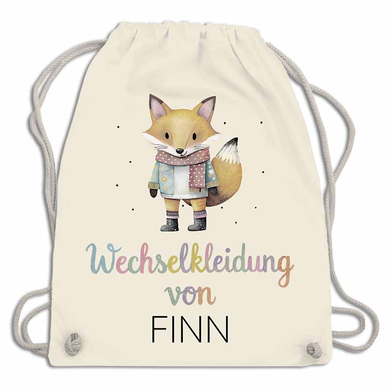 Personalisierter Wechselkleidungsbeutel für die Kita (18 Retro-Motive)