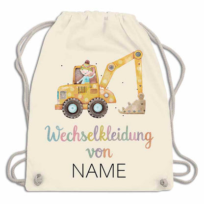 Personalisierter Wechselkleidungsbeutel für die Kita (18 Retro-Motive)