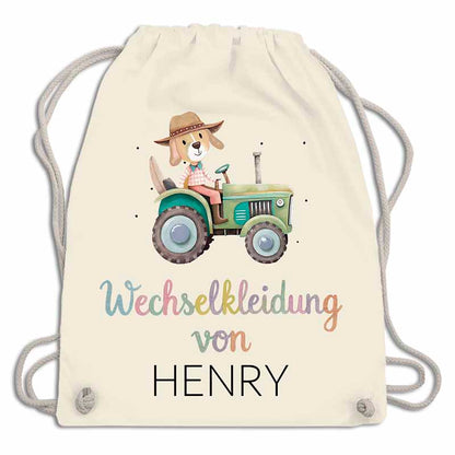 Personalisierter Wechselkleidungsbeutel für die Kita (18 Retro-Motive)
